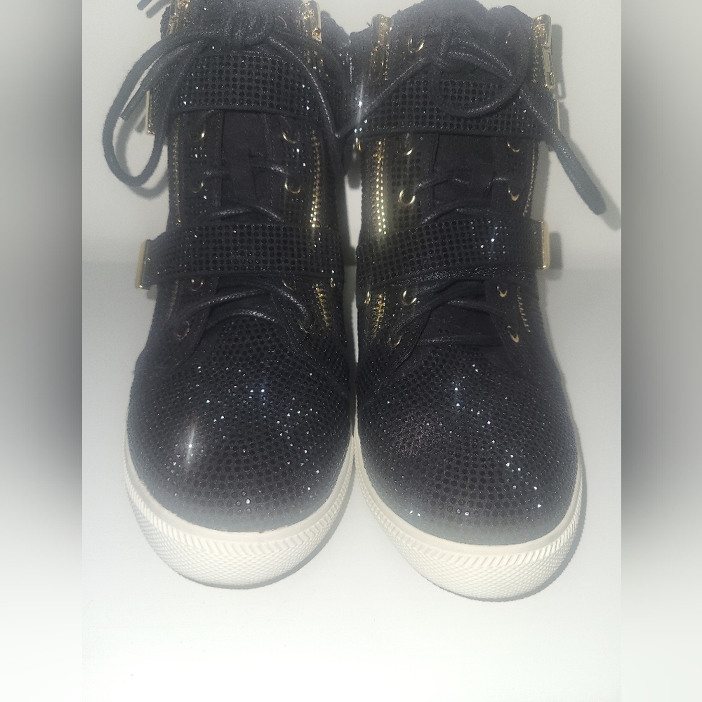 INC International Concepts Black Wedges